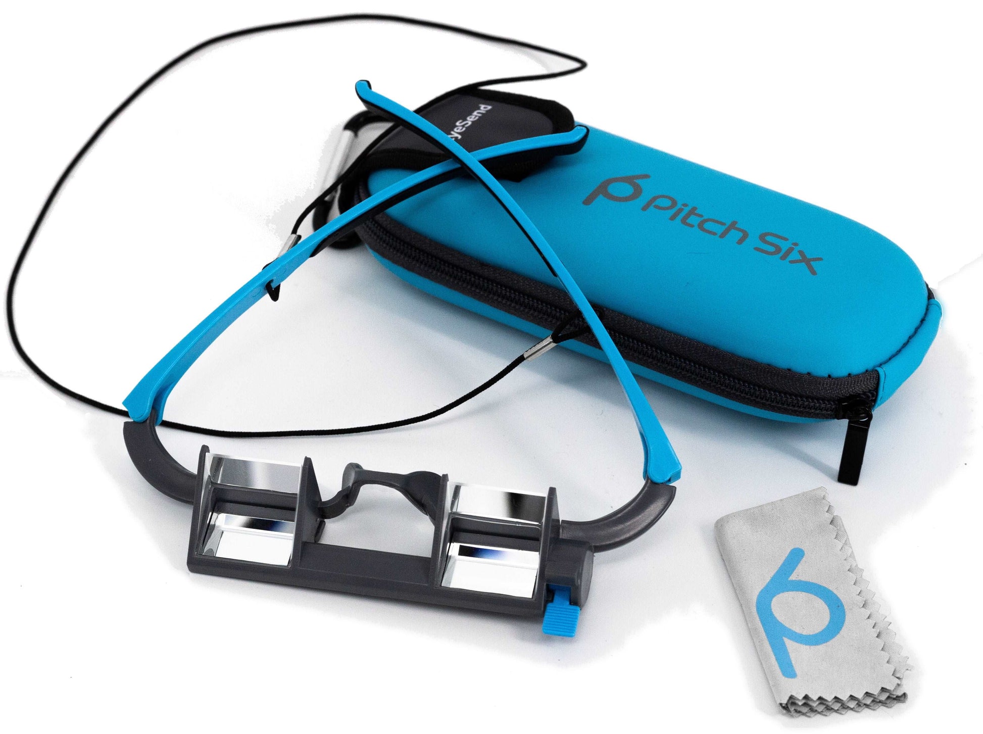 Rockcliming belay Glasses Blue with Adjustable view